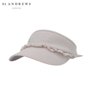 [세인트앤드류스] 여성 쉬폰 프릴 탈착 리본 썬바이저 821E3CP152_BG
