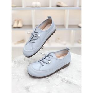 [블리아르]가죽 쿠션 밴딩 여성 캐주얼 로퍼 2cm BLMD500277_GN