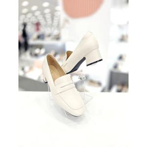 [탠디]심플 페니 블록힐 로퍼 X2HI50PI11 IVORY 4SA_OD