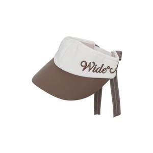 [와이드앵글]여성 CO 빅 로고 배색 바이저  WWU25C02E3