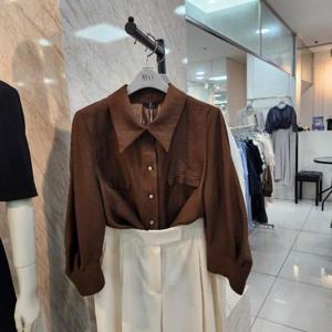 리안뉴욕 DP01 카라 소매퍼프 블라우스 RTHWBL040