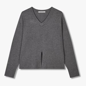 [보브]프론트 랩 디테일 니트 풀오버7155450004