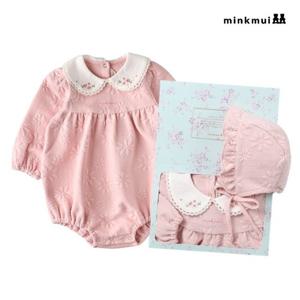 [밍크뮤]PK 구름플라워SET바디슈트 35C1360403 35C13-604-03 출산백일돌선물