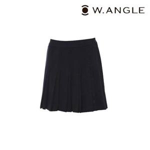 [와이드앵글]  WWU23Q15N4   CO 울라이크 부분 편차 플리츠 큐롯 L (Navy)