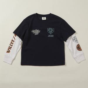 [지프키즈]레이어드 배색 긴팔티  KQ3TSU042.