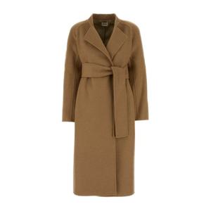 케이트 DEENA 카멜 울 벨티드 코트 7142547W547 910