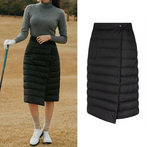 비티알 여성 겨울 덕다운 롱기장 골프 패딩 스커트 BSC962UK0W