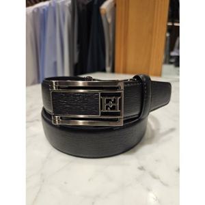 [포체벨트] FPFBE1-201BK 천연소가죽 자동벨트 [폭3점3CM 길이129CM 최대43인치용]