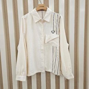 스테파니 HC11 언발스트라이프셔츠 a24sh4315