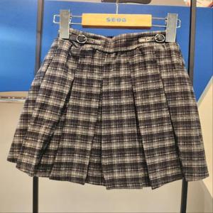 에스핏 HC23 체크 플리츠 스커트 SJZ509FCSK22