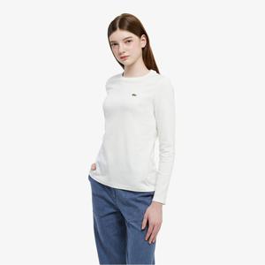 라코스테 공식 여성 베이직 레귤러핏 긴팔 티셔츠 TF035E-55N 70V