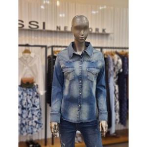 제시뉴욕 세이브존05 슬림 데님 셔츠 BEW5SZNRDB5210BU