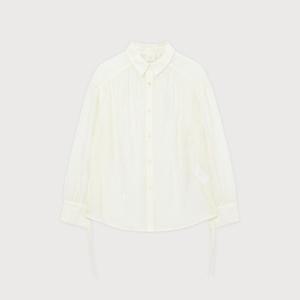 M 커버낫긴팔티 CQK CO2501SH73-IV 우먼 스트링 시어 오버핏 블라우스 Ivory