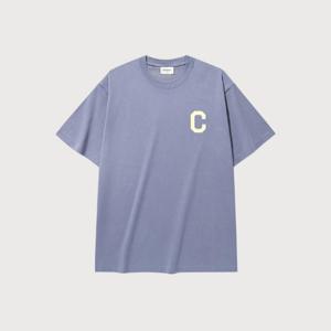 M 커버낫반팔티 CQK CO2502ST31-PU 쿨 코튼 C 로고 티셔츠 Purple