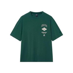 휠라 공용 냉감 3단 로고 반팔티셔츠 FS2RSH2107X-DGR