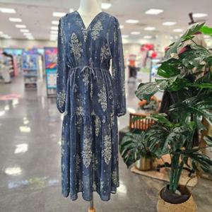 스테파니 HC07 V넥 인디안 쉬폰원피스 A25SO5301