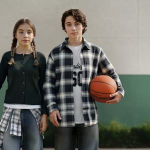 [행텐주니어]아 코튼 체크 셔츠 14530 020 603 09 JD