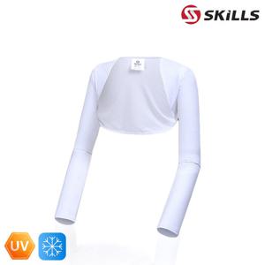 스킬스 크롭 후크 볼레로 이너웨어 냉감 자외선 차단 여성 골프 티셔츠