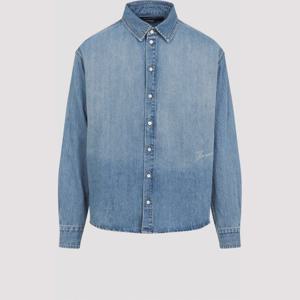 자크뮈스 로고 자수 데님 셔츠 SHM00545AD00017 33C