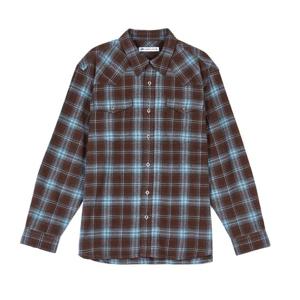 [뱅뱅]남녀공용 오버핏 체크 긴팔 면남방 (NSL639)