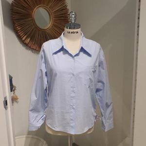 르피타 HC06 옆 스트링 코튼 셔츠(블루) L253BSH959