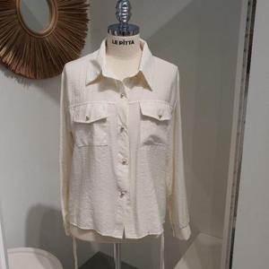 르피타 HC06 후다 포켓 옆 스트링 셔츠(라이트 베이지) L253BSH951