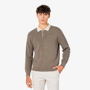 라코스테 공식 남성 립조직 럭비 스웨터 폴로셔츠 AH405E-55N ZBC