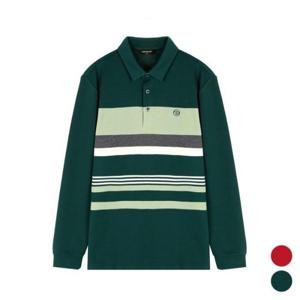 그린조이 HC12 남성 스트라이프 카라 티셔츠 GM24KY21M(그린)