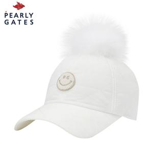 [파리게이츠] 파리게이츠 여성 부클 스마일 폼폼이 퀼팅 볼캡 521E4CP004_IV