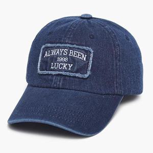 [잇백잇슈] 빈티지럭키데님볼캡 캐주얼 패션 국내제작