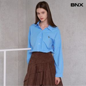 [BNX]자수 카라넥 긴팔 셔츠 (BX3BL014L0)
