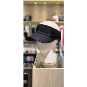 [파리게이츠]521E4CP001_BK-여성 벨벳 리본 포인트 니트 바이저-(25년겨울)