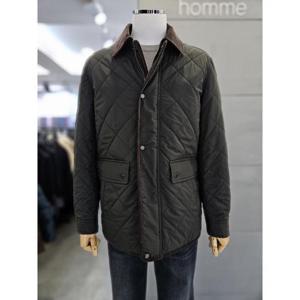 바쏘옴므 세이브존03 바쏘옴므 남자 카키 자켓 코듀로이 배색카라 퀼팅 점퍼 WSAGZ3UA04A