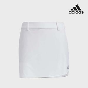 아디다스골프 여성 3S 슬릿 디테일 스커트 화이트 HB3619