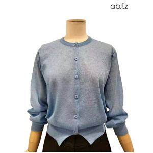 [에이비에프지]솔리드 라운드넥 마 긴팔 니트 가디건 APZ3ZY31I