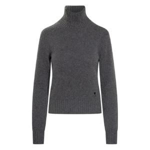 25 FW 아미 파리스 하트 자수 터틀넥 스웨터 H25FKS833005 TP441966248