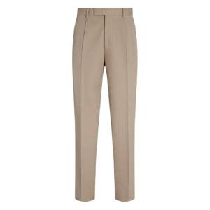 25 FW Zegna 플리츠 코튼 울 팬츠 UGI04A2TP45 TP442540964