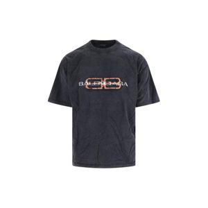 발렌시아가 반팔 티셔츠 764235 TTVD6 1041 Black