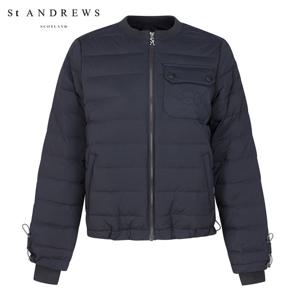 [세인트앤드류스] 여성 별 심볼 포켓 라운드 튜브 다운 점퍼