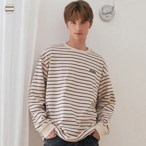 [게스]공용 오버핏 스트라이프 티셔츠(NP3K5450)