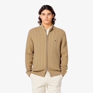 라코스테 공식 남성 케이블 집업 가디건 AH402E-55N 02S