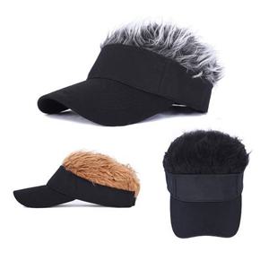 다용도 선캡/ 인모 가발 모자/ 패션 아이템/ 썬캡형 선캡 썬캡 골프모자 모자