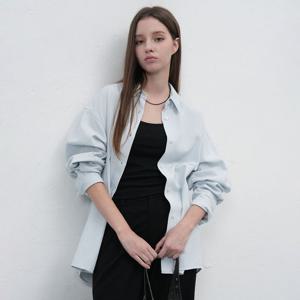 WOMAN 루즈핏 소프트 코튼 셔츠 [SKY BLUE] / WBE3L03510