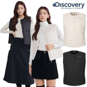디스커버리 25FW 여성 픽시버G 튜브 다운 패딩 베스트 조끼 DWDV72056-JDGS