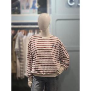 클리지 세이브존03 클리지 뉴욕타임스트라이프 맨투맨 티셔츠 ATCP7WTS08A