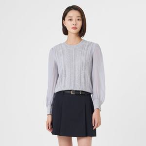 [라인어디션]시스루 소매 풀오버 (NKPOOC01)