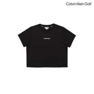 캘빈클라인골프 여성 라운드 크롭 반팔티셔츠 CG32TU01W