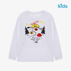 노스페이스키즈맨투맨 UQC NT7TR01T 키즈 캠프아웃 긴팔 라운드티