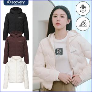 디스커버리 25FW신상 고윤정 여성 세미크롭 티베른 구스 경량다운 DWDJ84056