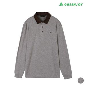 [그린조이]남성 투톤 자카드 PK 긴팔 티셔츠  GF25KY25M1